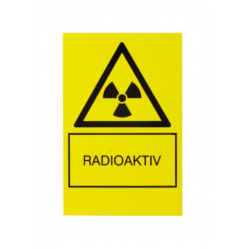 Figyelmeztető jelzés "X-rays" ("röntgensugárzás")