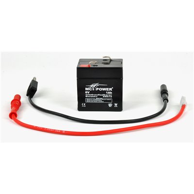 Batterie (Akku), 6 V / 1 Ah mit 2 Kabeln