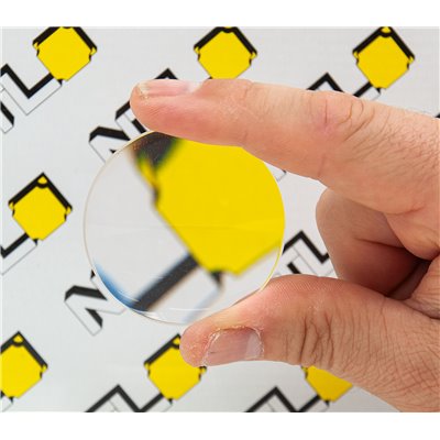 Objektív, optikai üveg (K9), D50 mm, FL +100 mm