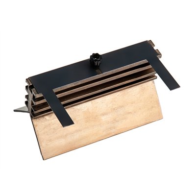 Sínre szerelhető elzáró, távolság  100 mm

